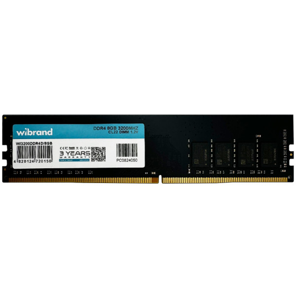 Фото - Память DDR Wibrand DDR4 8GB 3200MHz CL22 DIMM (WI3200DDR4D/8GB)