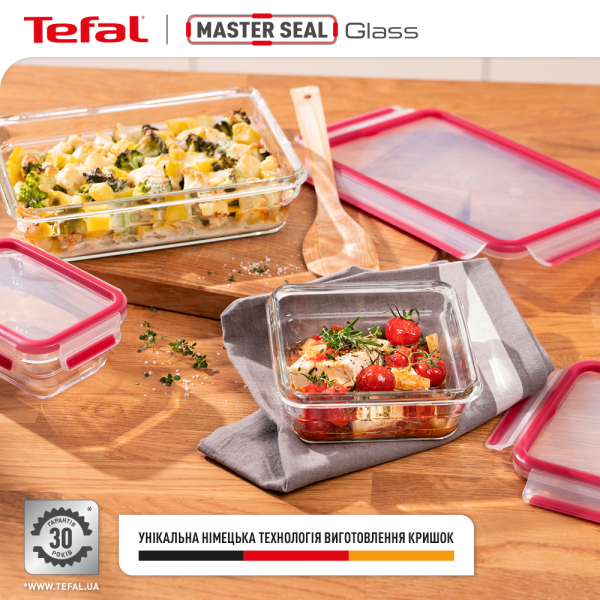 Фото - Ємність для зберігання Tefal N1041010 MASTERSEAL GLASS 1,3 л