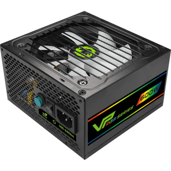 Фото - Блок питания для ПК Gamemax ATX 600W,RGB,box, APFC, 12см,80+ (VP-600-RGB)