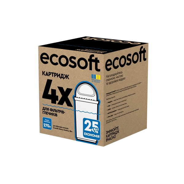 Фото - Картридж для фильтра-кувшина Ecosoft комплект Улучшенный 01484, 3+1 шт
