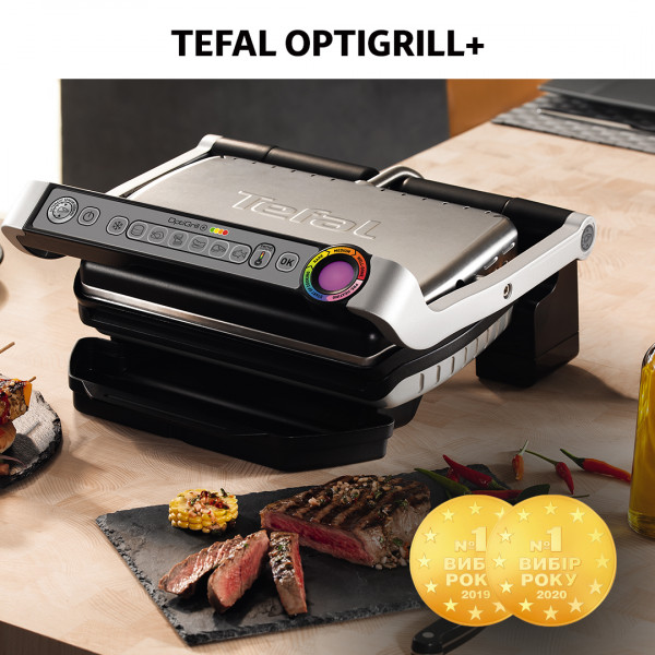 Фото - Гриль-барбекю электрический Tefal OptiGrill+ GC 712D34