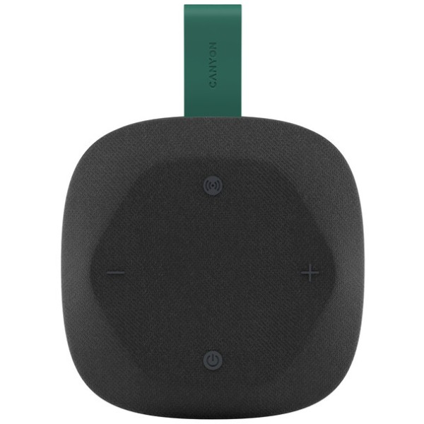 Фото - Портативна акустика Canyon HEXAGON 10 TWS 8W IPX5 Black Green (CNE-CBTSP10BG)