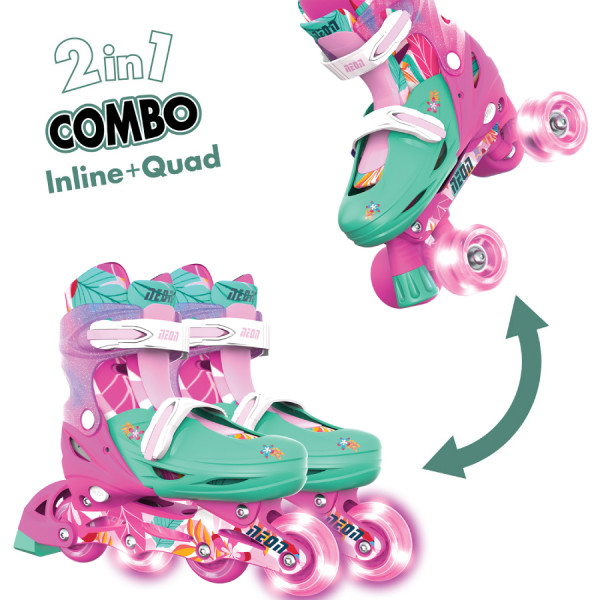 Фото - Ролики Neon Combo Квіти (NC48F4)