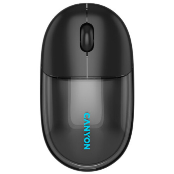 Фото - Мышь беспроводная Canyon OnClick 24 Dual-mode Silent Transparent/Black (CNS-CMSW24B) Фото - Мышь беспроводная Canyon OnClick 24 Dual-mode Silent Transparent/Black (CNS-CMSW24B)