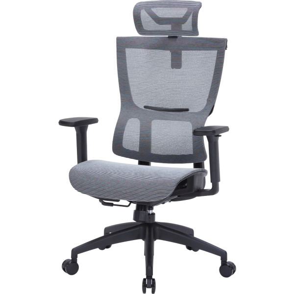 Фото - Крісло офісне OfficePro Elegant (OC660-B-DG-DG) Black/Dark Gray