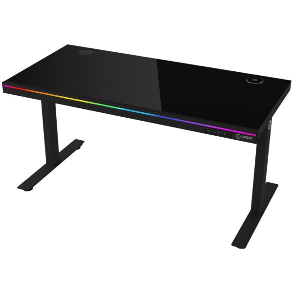 Фото - Стол компьютерный Lorgar PRO 80G Glass Black (LRG-DP80G)