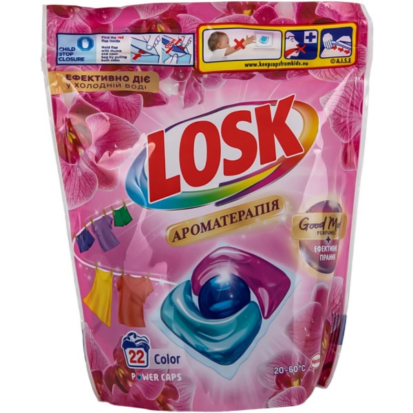 Фото - Капсулы для стирки Losk трио-капсулы Цвет Ароматерапия, 22 шт