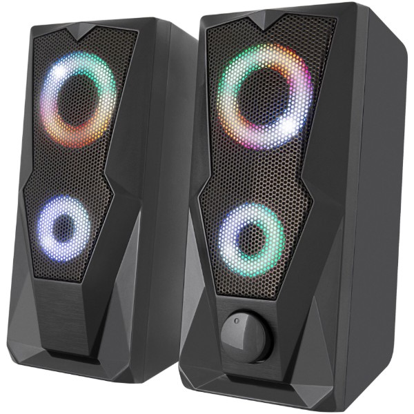 Фото - Компьютерная акустика компактная 2.0 YENKEE YSP 2003RGB USB Speaker PC 2.0 Black