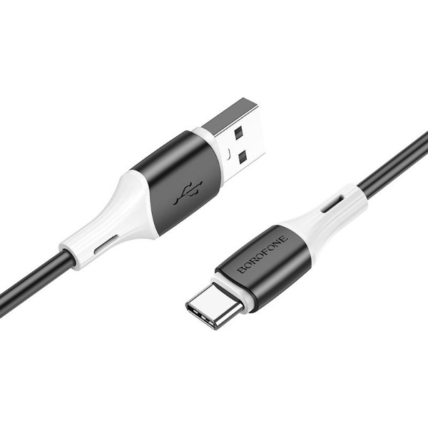 Фото - Кабель BOROFONE BX79 USB to Type-C 3A, 1m Black (6974443384789)