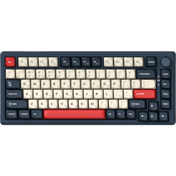 Фото - Клавіатура бездротова ігрова GamePro Asgard Yord Keychron Super Blue (MK266BL)