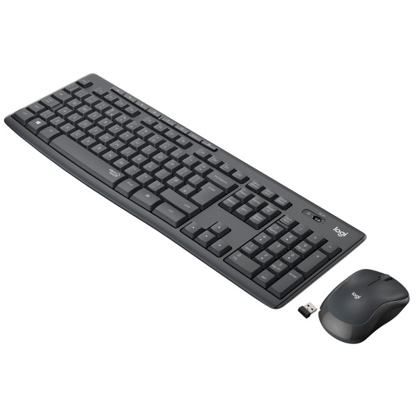 Фото - Клавиатура+мышь беспроводная Logitech MK295 Silent UA Graphite (920-009800)