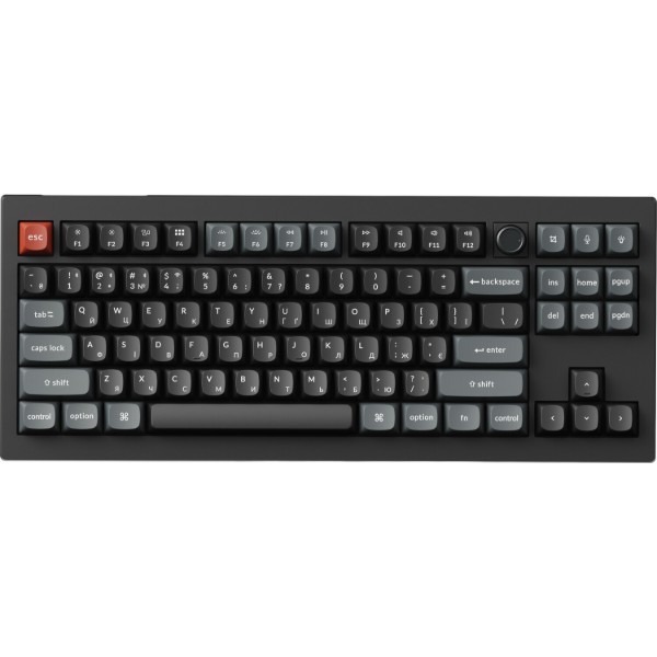 Фото - Клавиатура беспроводная Keychron V3 Ultra Red Switch Black RGB (V3U-D1-UA)