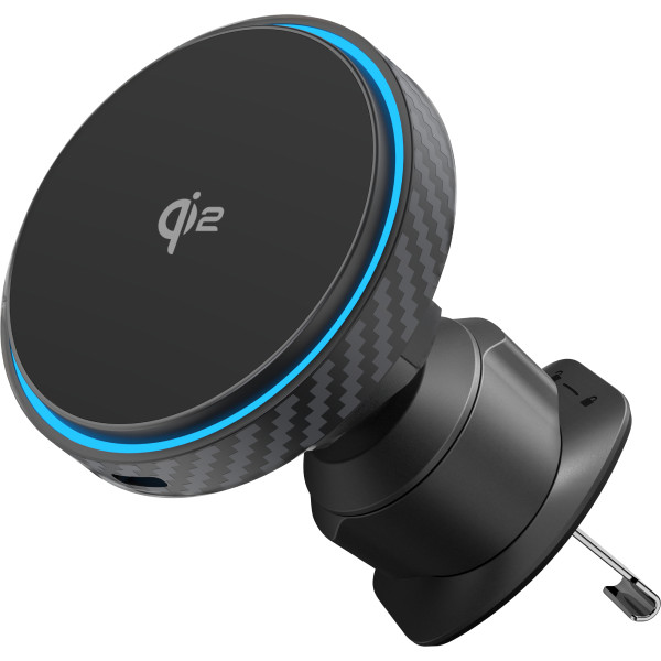 Фото - Автодержатель с беспроводной зарядкой Proove Graphite Circle Qi2 15W Black (WHGC15010001)