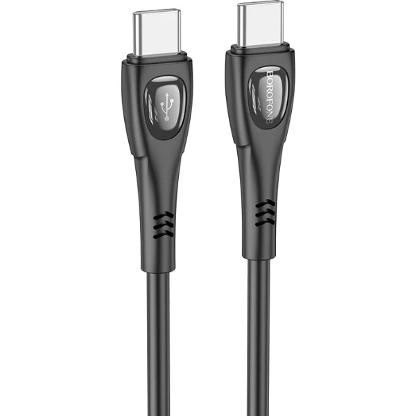 Фото - Кабель BOROFONE BX98 Type-C to Type-C Superior 60W Black (6941991104497)