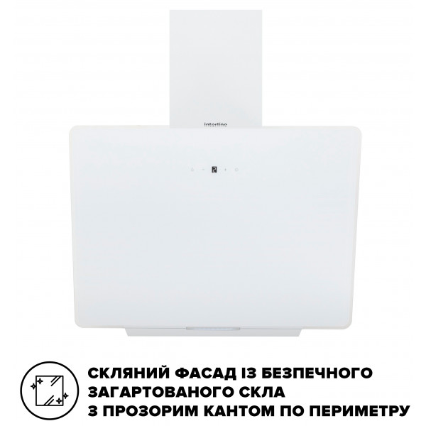 Фото - Витяжка декоративна Interline Flow WH A/60/GL/M
