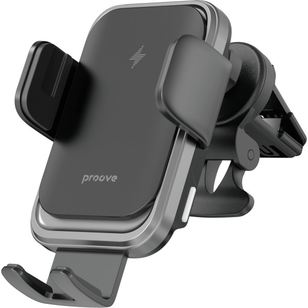 Фото - Автодержатель с беспроводной зарядкой Proove Nitro Charge 15W matte Black (WHNC15002005)