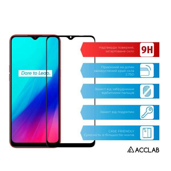 Фото - Захисне скло для смартфону ACCLAB Full Glue for Realme С11 (1283126508455)