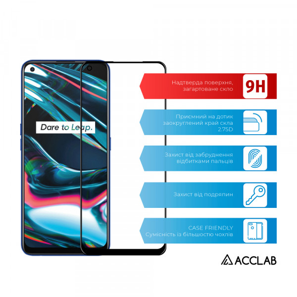 Фото - Захисне скло для смартфону ACCLAB Full Glue for Realme 7 Pro (1283126516368)