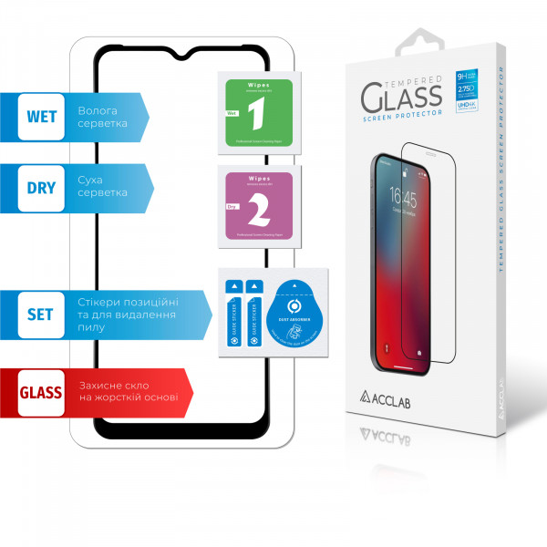 Фото - Захисне скло для смартфону ACCLAB Full Glue for Realme C31 (1283126540721)