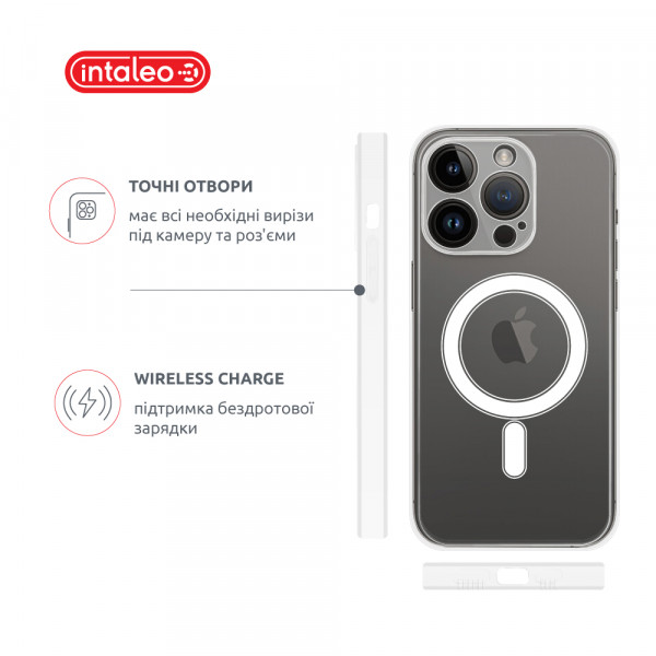 Фото - Чохол для смартфону Intaleo Clear for Apple iPhone 14 Pro MagSafe (1283126542909)
