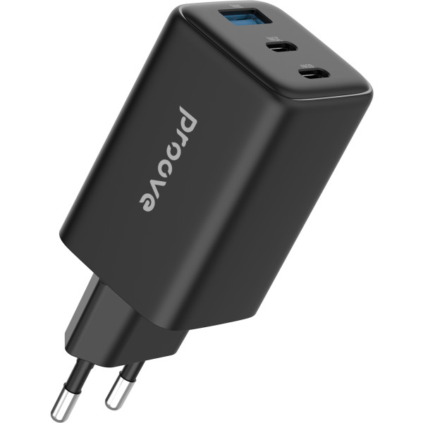 Фото - Сетевое зарядное устройство Proove Pocket GaN 65W (2Type-C + USB) Black (WCPG65121201)