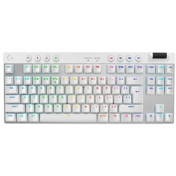 Фото - Клавиатура беспроводная игровая Logitech G Pro X TKL LightSpeed White (920-012148)