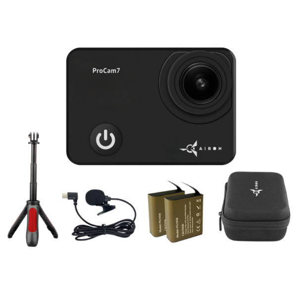Фото - Экшн-камера AIRON 12 в 1 ProCam 7 Black с аксессуарами