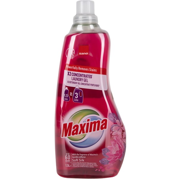 Фото - Гель для прання Sano Maxima Soft Silk 1.5 л (7290102992928)