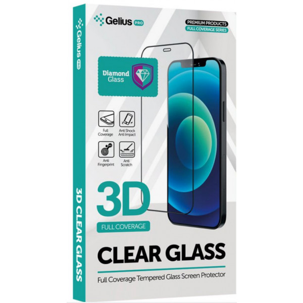 Фото - Захисне скло для смартфону Gelius Pro 3D Diamond for iPhone 16 Black (99286)