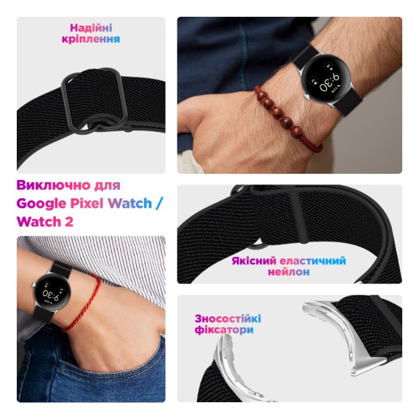 Фото - Ремешок для смарт-часов нейлоновый ArmorStandart for Google Pixel Watch / Watch 2 / Watch 3 / Watch 4 41 mm Dark Blue (ARM75428)