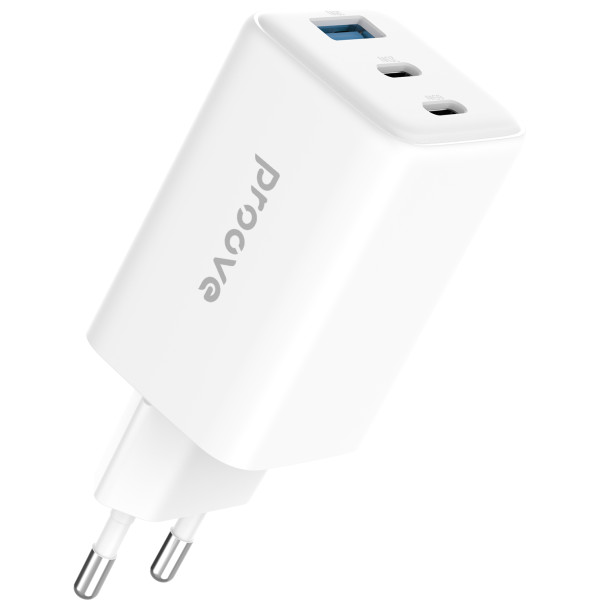 Фото - Сетевое зарядное устройство Proove Pocket GaN 65W (2Type-C + USB) White (WCPG65121202)