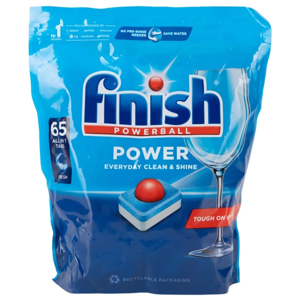 Фото - Набор для мытья в посудомоечной машине Finish ALL IN 1 MAX 65 таб