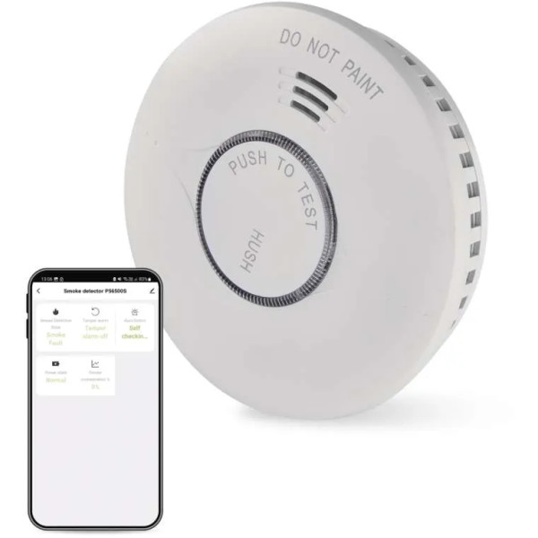 Фото - Бездротовий датчик задимлення EMOS Розумний P56500S