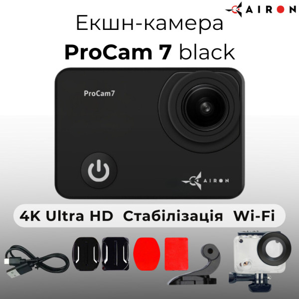 Фото - Екшн-камера AIRON ProCam 7 Black
