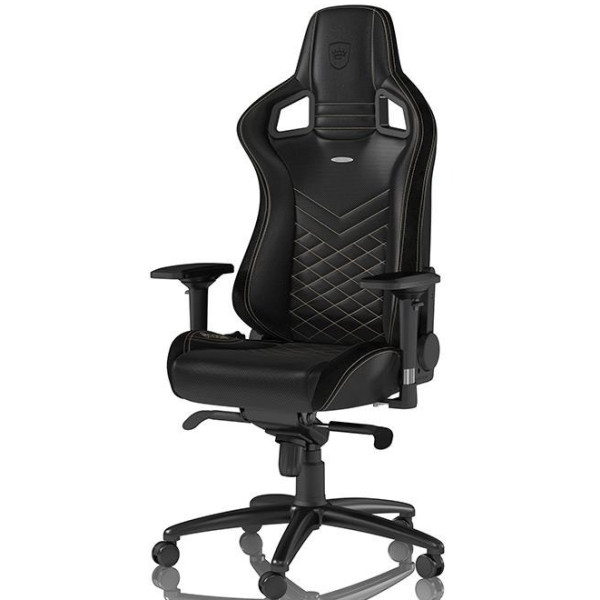Фото - Крісло для геймерів Noblechairs EPIC Black/Gold (NBL-PU-GOL-002)