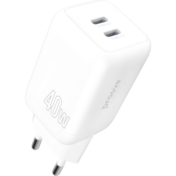 Фото - Сетевое зарядное устройство Proove Silicone Power 40W (Type-C + Type-C) White Фото - Сетевое зарядное устройство Proove Silicone Power 40W (Type-C + Type-C) White