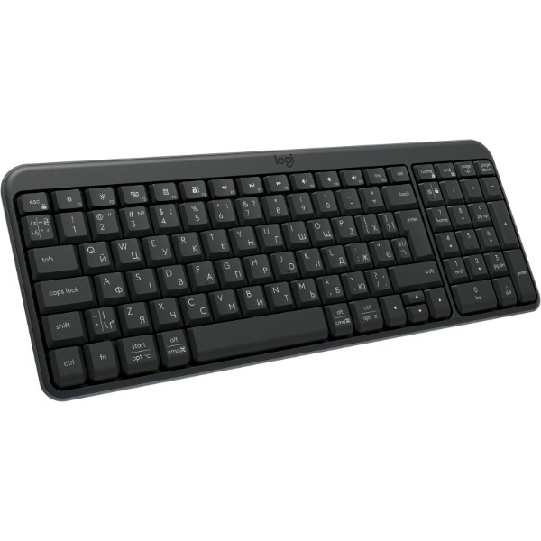 Фото - Клавіатура бездротова Logitech K250 Wireless Keyboard Graphite UKR (920-013822)