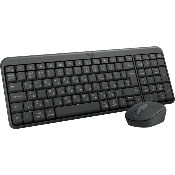 Фото - Клавіатура + миша бездротова Logitech MK250 Wireless Combo Graphite UKR (920-013823)