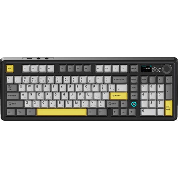 Фото - Клавіатура бездротова ігрова Ajazz AK980 Clear Sky (AK980-CS-BGY)