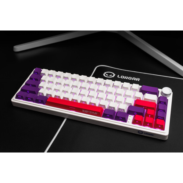 Фото - Клавиатура беспроводная игровая Lorgar KBP70MW Wireless Mechanical Pro White (LRG-KBP70MW-WH-US)