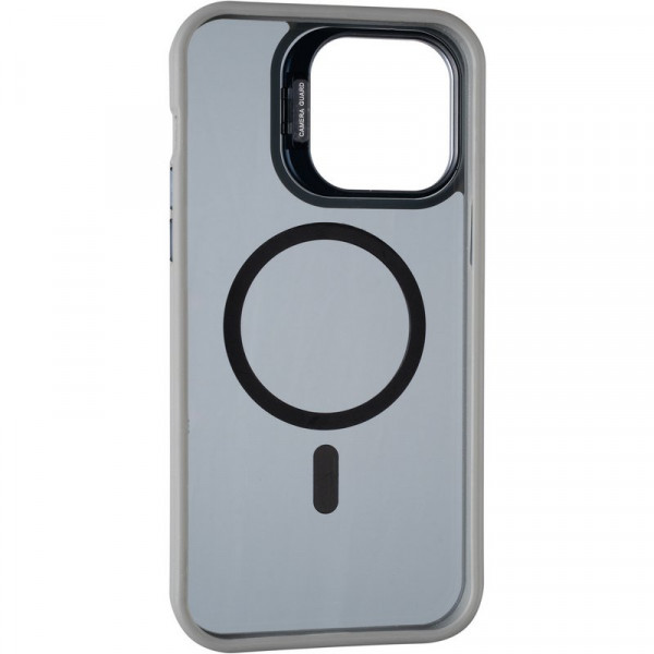 Фото - Чохол для смартфону Gelius Elegant Bumper Case Camera stand MagSafe for iPhone 15 Grey (98610)