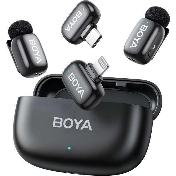 Фото - Мікрофон для смартфона Boya mini-12 Type-C/Lightning Black