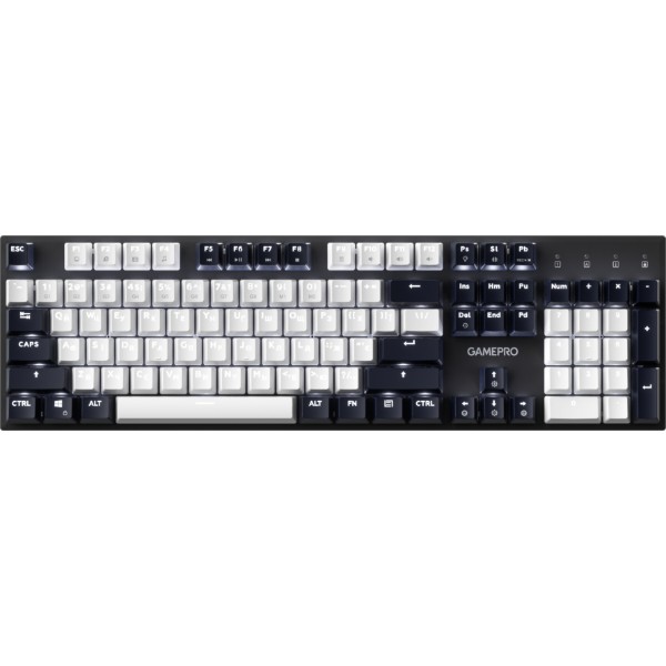 Фото - Клавіатура дротова ігрова GamePro Genesis Metallic Outemu Red Swithes USB Black (MK144B)