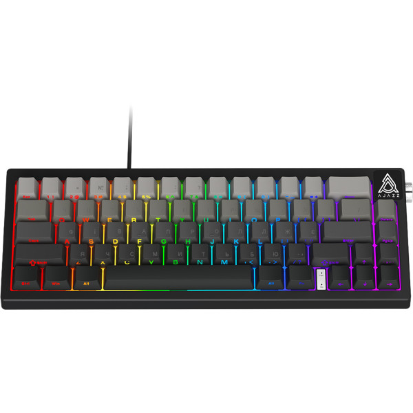 Фото - Клавіатура дротова ігрова Ajazz AK650 Day Dream switches Gradient Black Gray (AK650-DD-BG)