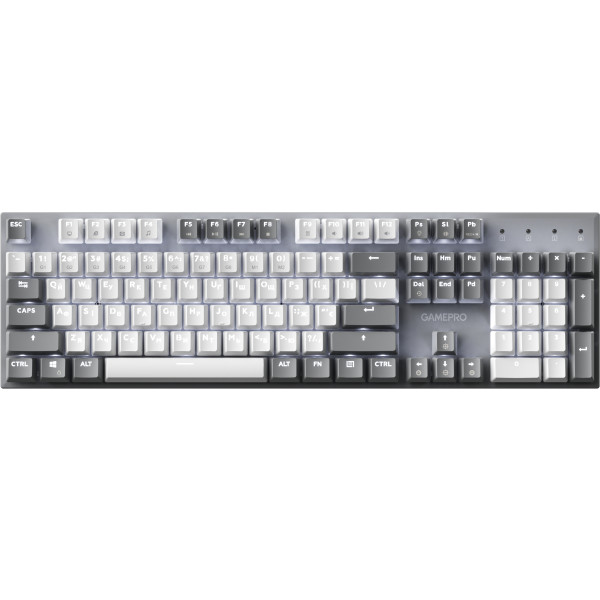 Фото - Клавіатура дротова ігрова GamePro Genesis Metallic Outemu Red Swithes USB Gray (MK144G) Фото - Клавіатура дротова ігрова GamePro Genesis Metallic Outemu Red Swithes USB Gray (MK144G)