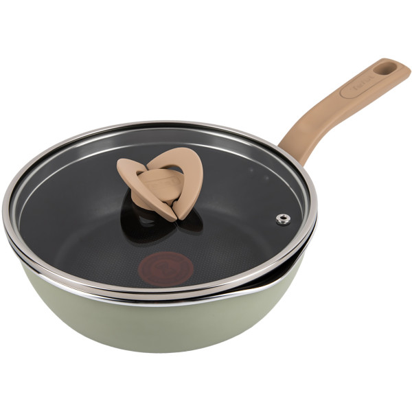 Фото - Сковорода универсальная Tefal G1748604 22 см (2,2 л), оливковая с кр