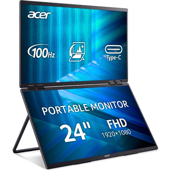 Фото - Монітор Acer Dual Portable PD243YEbmiuux (UM.QP3EE.E01)