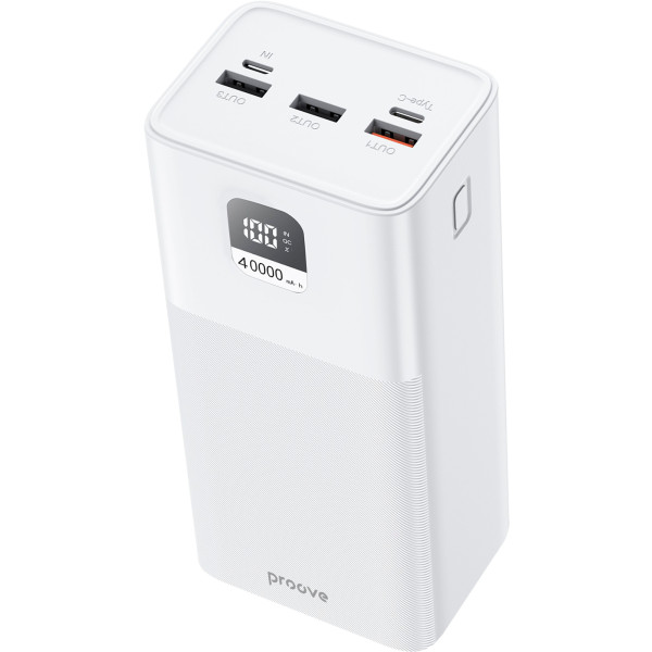 Фото - Батарея мобильная Proove Giant 100W 40000mAh white (2001001957629)