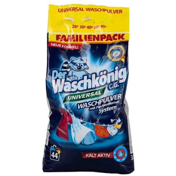 Фото - Пральний порошок Waschkonig Universal 3,036 кг (4260418931334)