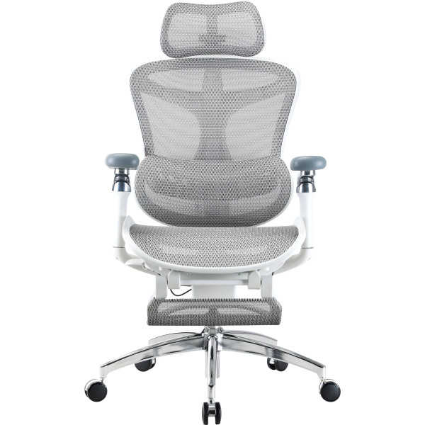 Фото - Крісло офісне Sihoo DORO C300 Pro Mesh White with footrest (DORO-C300-PRO-M102-JT)